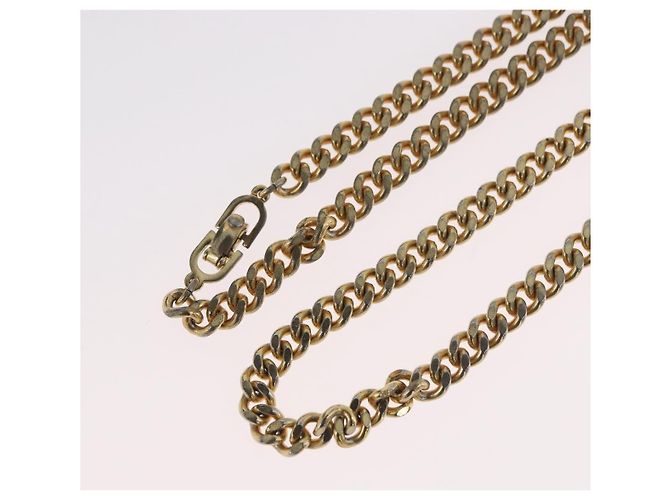 Collana Christian Dior metallo tono oro Auth bs34061 - vista 8