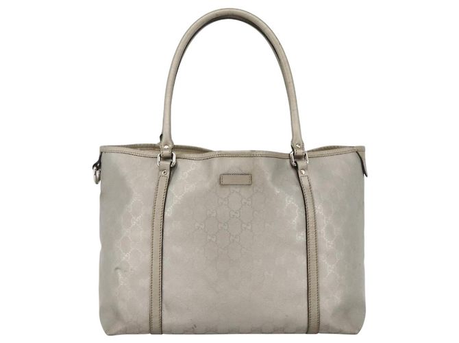 Borsa tote in PVC argento GG Implementation di GUCCI 197953 Auth BSZ004 - vista 13