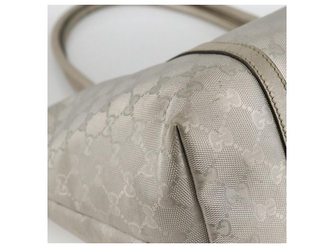 Borsa tote in PVC argento GG Implementation di GUCCI 197953 Auth BSZ004 - vista 14