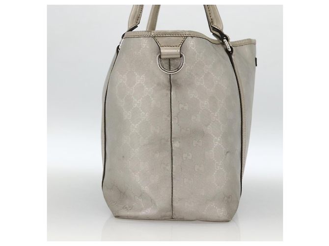 Borsa tote in PVC argento GG Implementation di GUCCI 197953 Auth BSZ004 - vista 3