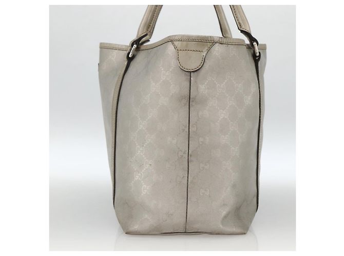 Borsa tote in PVC argento GG Implementation di GUCCI 197953 Auth BSZ004 - vista 4