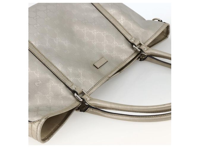 Borsa tote in PVC argento GG Implementation di GUCCI 197953 Auth BSZ004 - vista 6