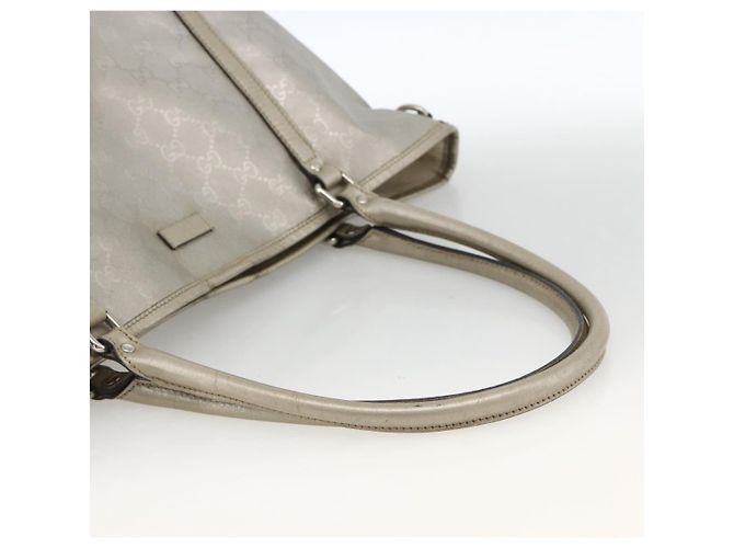 Borsa tote in PVC argento GG Implementation di GUCCI 197953 Auth BSZ004 - vista 7