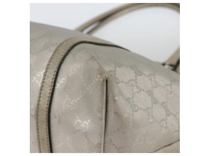 Borsa tote in PVC argento GG Implementation di GUCCI 197953 Auth BSZ004 - vista 9