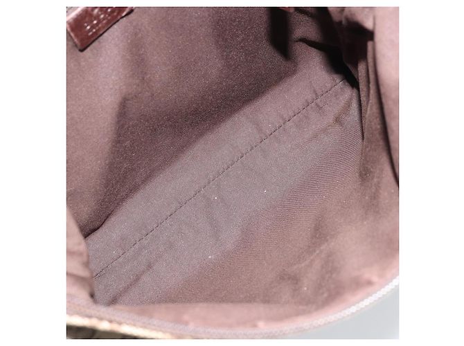 Borsa a Spalla GG Canvas Gucci Beige Argento 145857 Auth ep13742 - vista 11