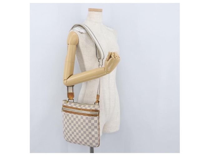 LOUIS VUITTON Pochette Bosphore Damier Azur Borsa a Spalla N51112 LV Auth 174477 - vista 24