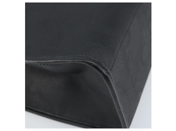 Borsa a mano in tela Trotter Christian Dior PVC nera e oro Auth ep13801 Nero D'oro - vista 14