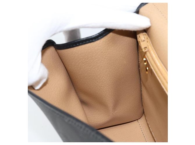 Borsa a mano in tela Trotter Christian Dior PVC nera e oro Auth ep13801 Nero D'oro - vista 20