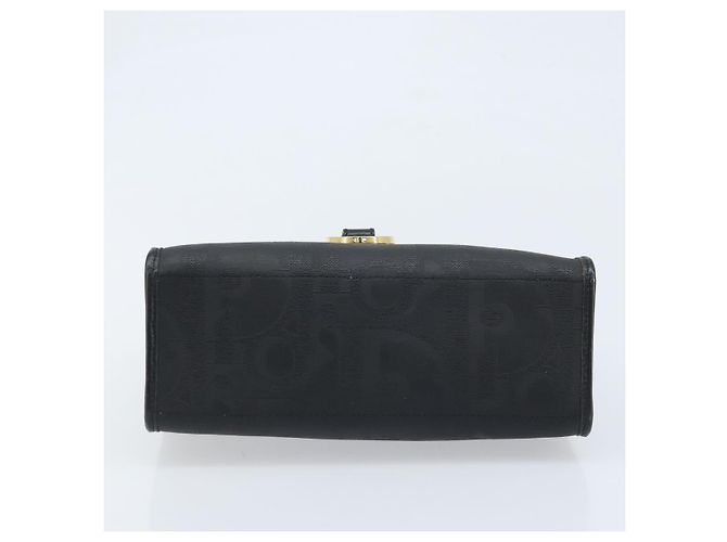 Borsa a mano in tela Trotter Christian Dior PVC nera e oro Auth ep13801 Nero D'oro - vista 5