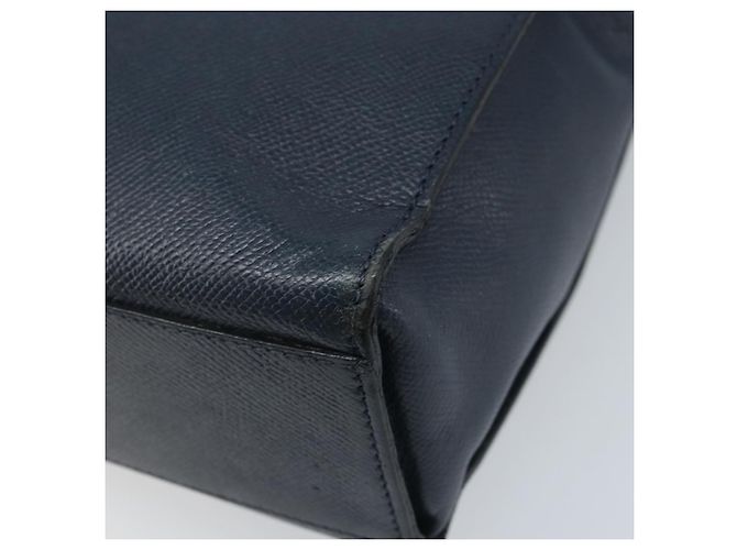 Céline Borsa a Spalla CELINE in Pelle Blu Navy Oro Auth ka3054 D'oro - vista 15
