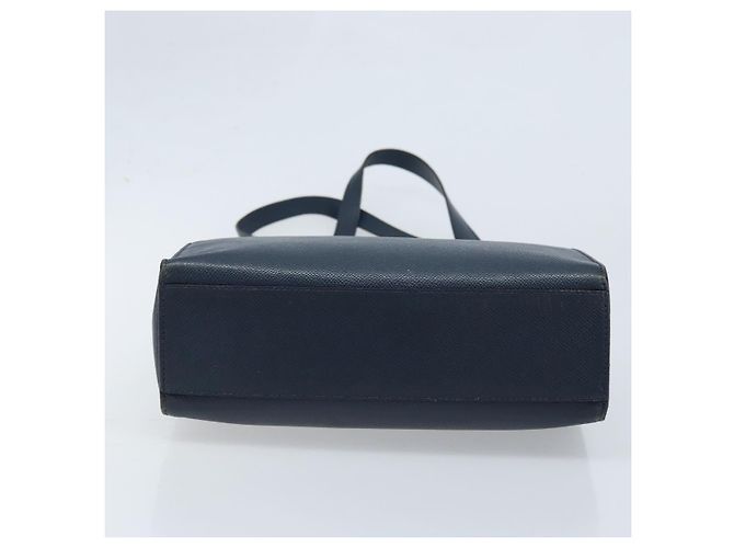 Céline Borsa a Spalla CELINE in Pelle Blu Navy Oro Auth ka3054 D'oro - vista 5