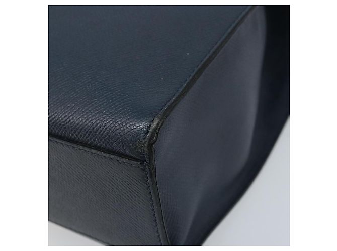Céline Borsa a Spalla CELINE in Pelle Blu Navy Oro Auth ka3054 D'oro - vista 9