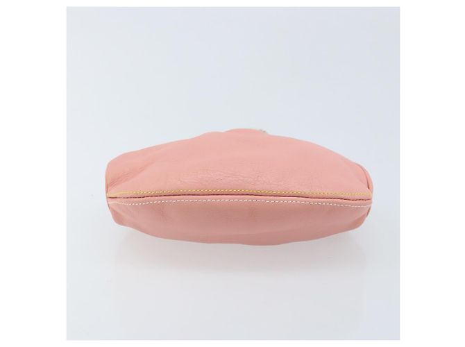 Pochette in pelle Vala Chain di Salvatore Ferragamo Rosa Oro Auth LNZ683A - vista 5