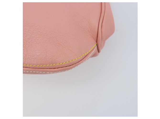 Pochette in pelle Vala Chain di Salvatore Ferragamo Rosa Oro Auth LNZ683A - vista 9