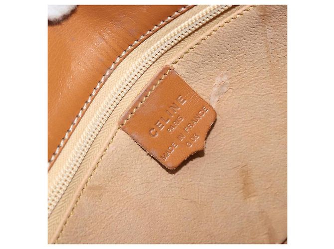 Céline Borsa a spalla in tela Macadam CELINE in pelle PVC marrone oro Auth bs34010 D'oro - vista 12