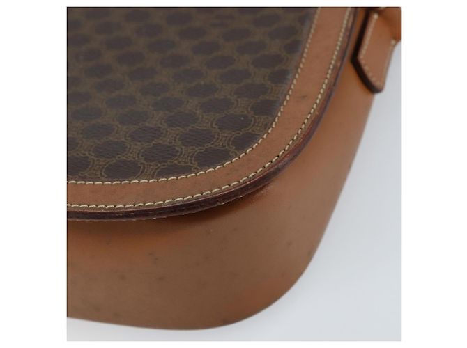 Céline Borsa a spalla in tela Macadam CELINE in pelle PVC marrone oro Auth bs34010 D'oro - vista 15