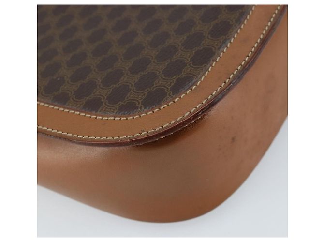 Céline Borsa a spalla in tela Macadam CELINE in pelle PVC marrone oro Auth bs34010 D'oro - vista 16