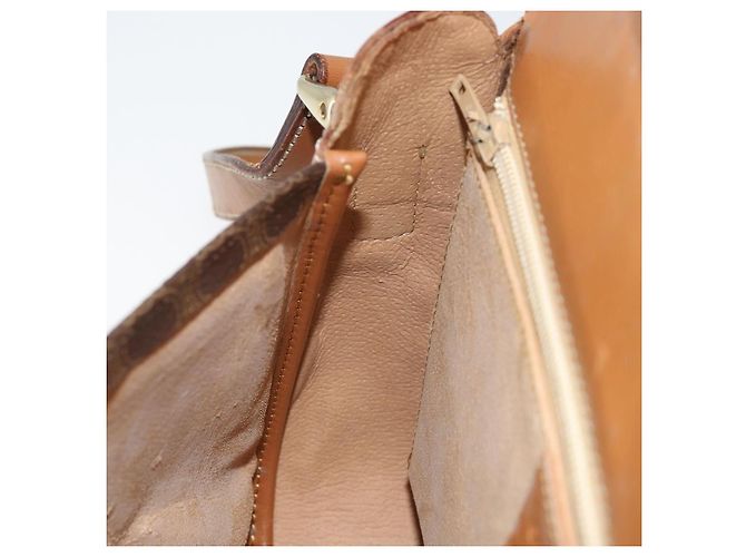 Céline Borsa a spalla in tela Macadam CELINE in pelle PVC marrone oro Auth bs34010 D'oro - vista 19