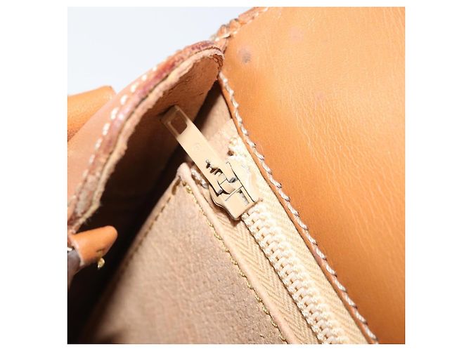 Céline Borsa a spalla in tela Macadam CELINE in pelle PVC marrone oro Auth bs34010 D'oro - vista 20