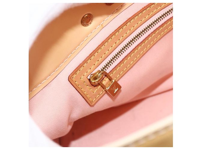 LOUIS VUITTON Borsa Reade PM Monogram Vernis Rosa Marshmallow M91306 Auth 174440 - vista 20