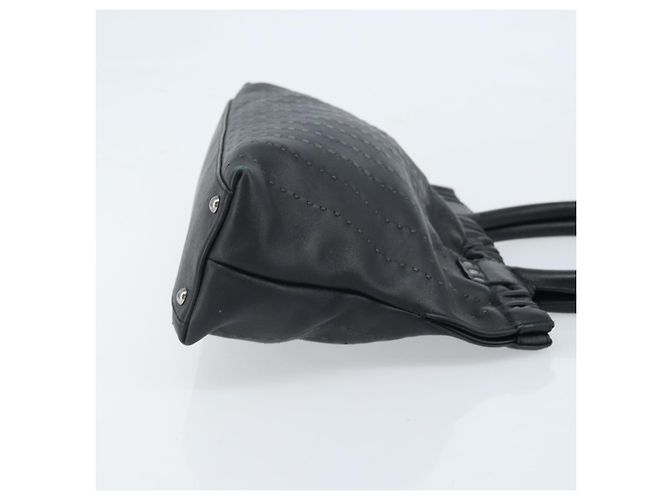 Borsa a mano Salvatore Ferragamo in pelle nera argento Auth ARZ140 Nero - vista 3