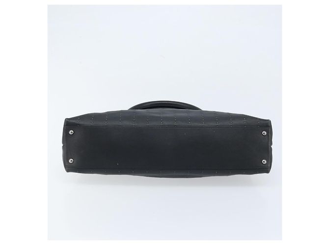Borsa a mano Salvatore Ferragamo in pelle nera argento Auth ARZ140 Nero - vista 5
