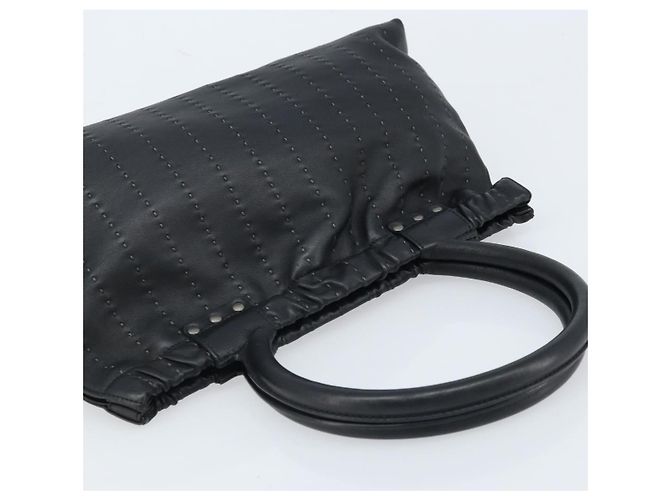 Borsa a mano Salvatore Ferragamo in pelle nera argento Auth ARZ140 Nero - vista 6
