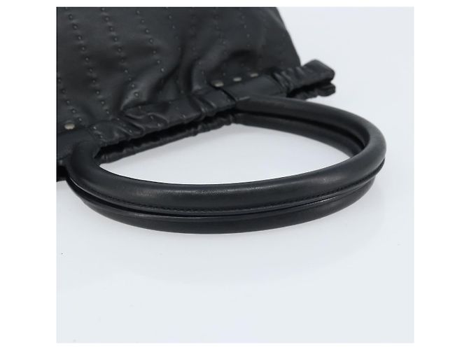 Borsa a mano Salvatore Ferragamo in pelle nera argento Auth ARZ140 Nero - vista 7