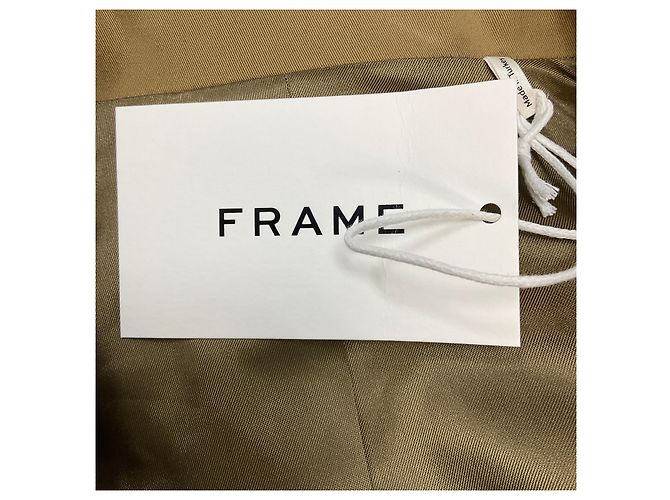 Frame Denim Robe utilitaire Tan Khaki avec ceinture Camel - vue 5