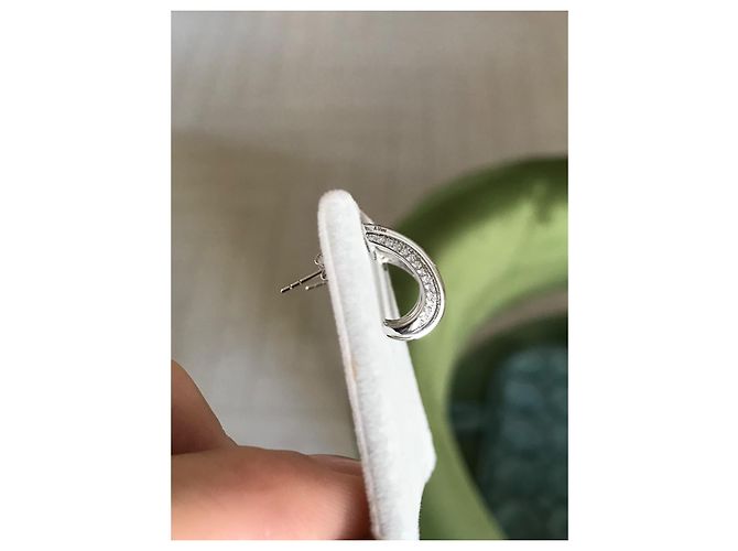 Autre Marque Diamant Ohrringe 1 Karat 18 Karat Weißgold - Ansicht 9