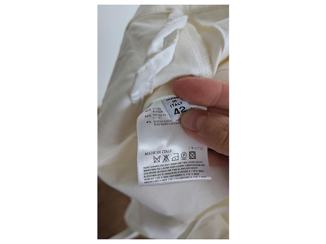 Vaqueros Slim Maison Martin Margiela Blancos Algodón - vista 5