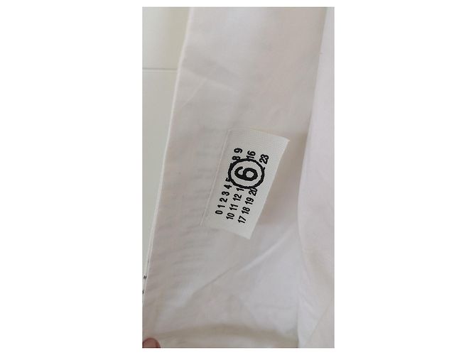 Borsa Tote in Cotone Maison Martin Margiela Bianca Bianco - vista 6