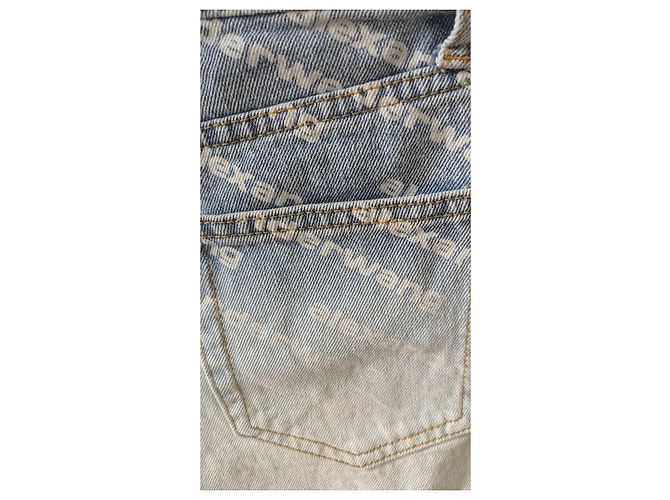 Pantaloncini Alexander Wang in cotone blu - vista 10