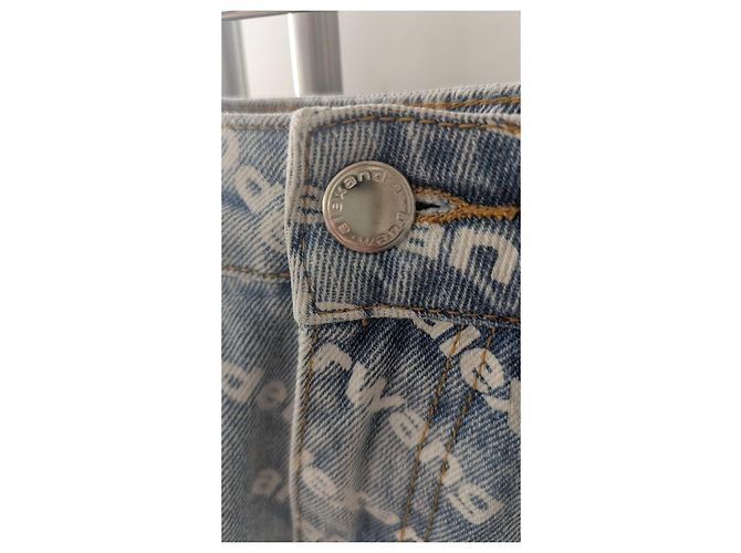 Pantaloncini Alexander Wang in cotone blu - vista 12