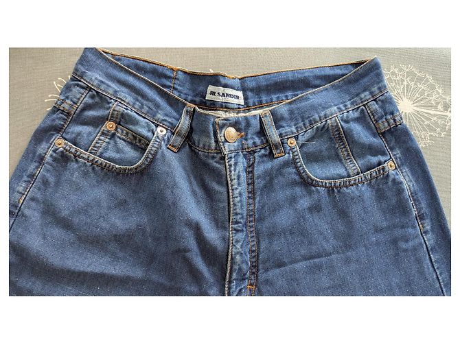 Pantalones Jil Sander de algodón azul - vista 4