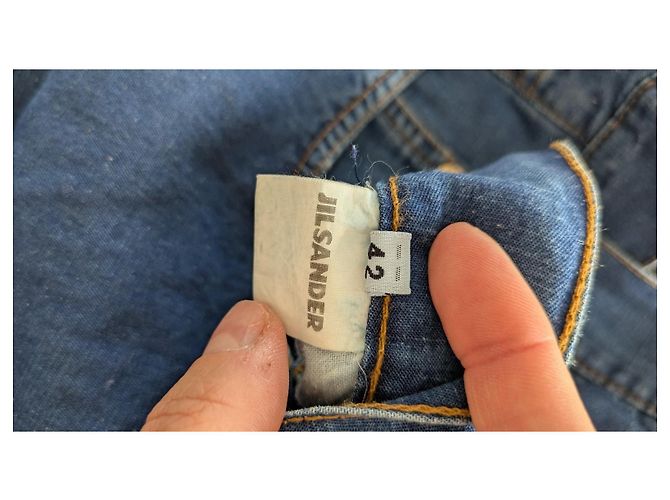 Pantalones Jil Sander de algodón azul - vista 7