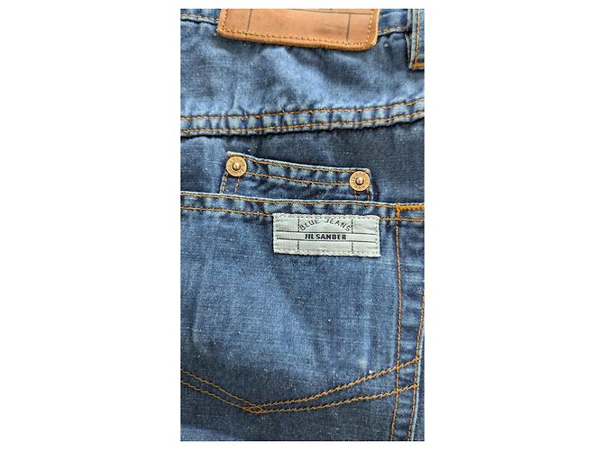 Pantalones Jil Sander de algodón azul - vista 9