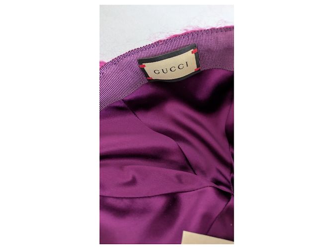 Cappellino Gucci in mohair rosa - vista 11