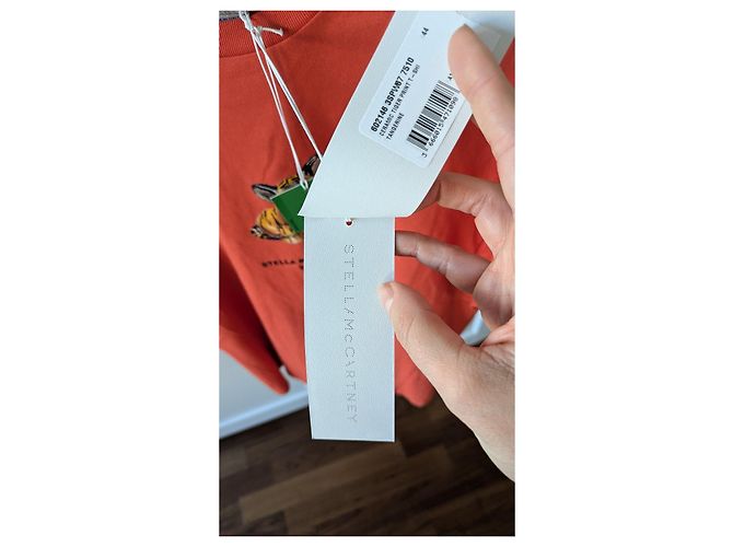 Stella Mc Cartney Camiseta de algodón Stella McCartney Naranja - vista 3