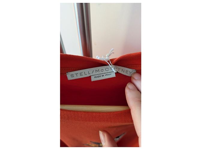 Stella Mc Cartney Camiseta de algodón Stella McCartney Naranja - vista 4