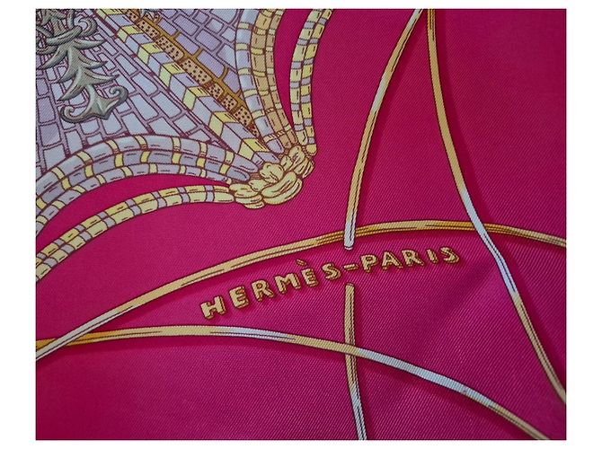 Hermès Seidentuch The Celestial Domes Fuchsia Fuschia - Ansicht 3