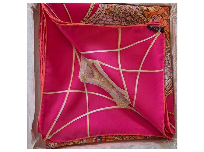 Hermès Seidentuch The Celestial Domes Fuchsia Fuschia - Ansicht 4