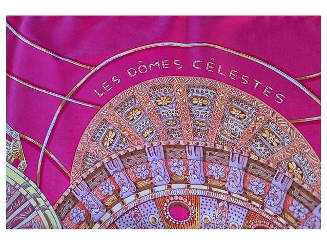 Hermès Seidentuch The Celestial Domes Fuchsia Fuschia - Ansicht 5
