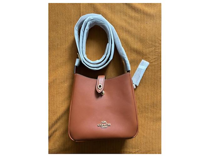 Borsa a secchiello Coach in pelle marrone - vista 4