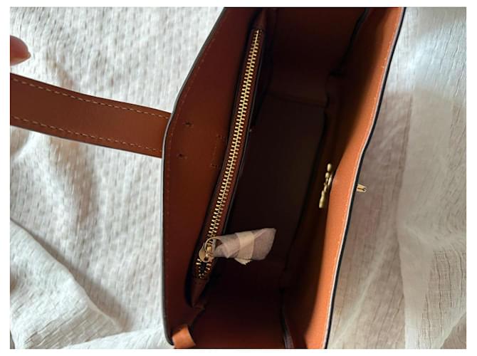 Borsa a secchiello Coach in pelle marrone - vista 7