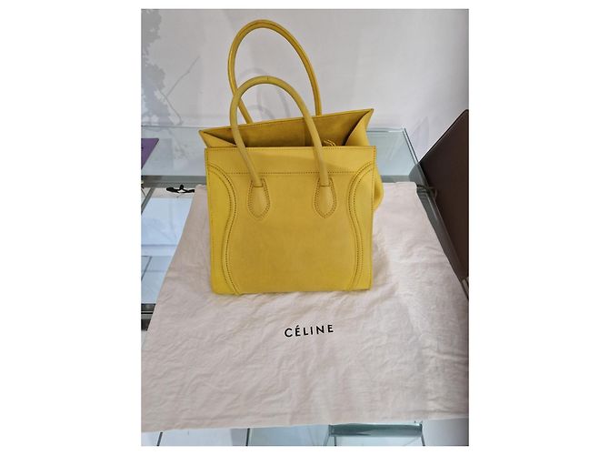 Céline Phantom em couro amarelo. Item usado em perfeito estado - vista 2