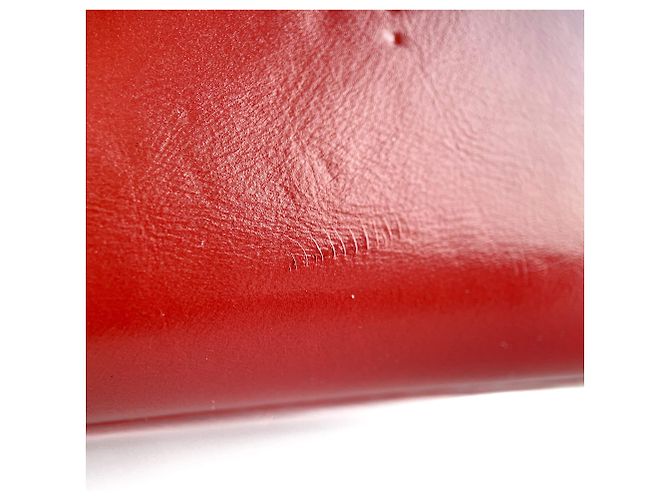 Chanel Borsa a spalla piccola in pelle di agnello chevron Gabrielle arancione - vista 12