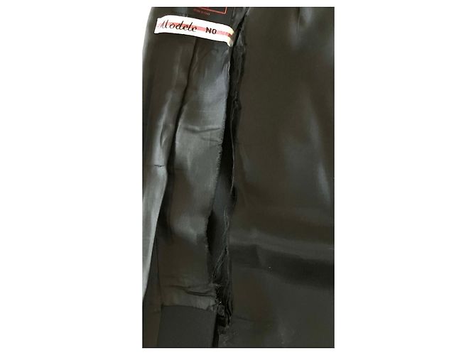 Falda recta de lana negra Jean Paul Gaultier Negro - vista 10