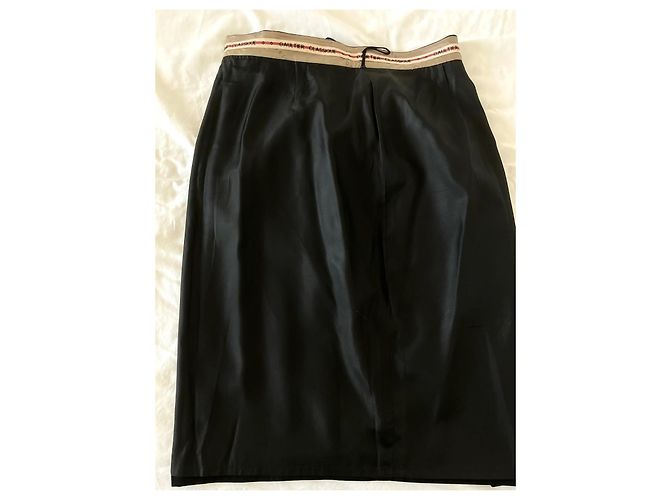Falda recta de lana negra Jean Paul Gaultier Negro - vista 9