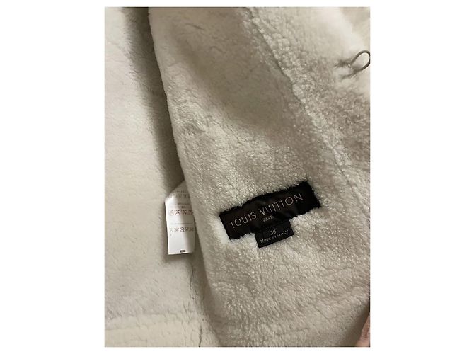 Abrigo de shearling Louis Vuitton azul marino talla 36 - vista 4